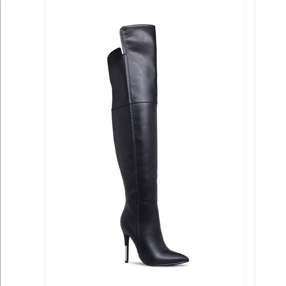Lola Over The Knee Boot - Black